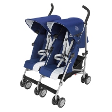 Passeggino Gemellare Maclaren Twin Triumph collezione 2016 Medieval Blue Silver