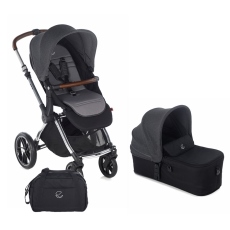 Passeggino Duo Jan Duo Kawai Micro collezione 2021 Cold Black