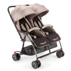 Passeggino Gemellare Pali Tre.9 x2 gemellare collezione 2017 Grigio Sabbia