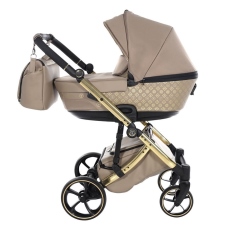 Passeggino Duo Antes Baby Duo Monogram collezione 2023 Beige Gold