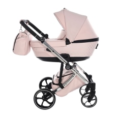 Passeggino Duo Antes Baby Duo Monogram collezione 2023 Rosa Silver