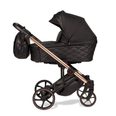 Passeggino Duo Antes Baby Duo Premium 2.0 collezione 2025 Lux Black Nero e Oro Rosa