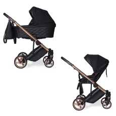 Passeggino Duo Antes Baby Duo Premium Lux Black collezione 2023 Lux Black