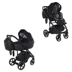 Passeggino Duo Antes Baby Duo Rock Leo collezione 2025 Black Black