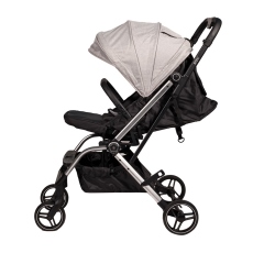 Passeggino Leggero Antes Baby Spin collezione 2025 Grigio Melange Telaio Silver
