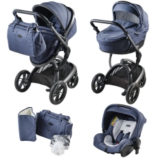 Passeggino Trio Aziamor Trio Vanity collezione 2021 Blu