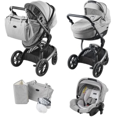 Passeggino Trio Aziamor Trio Vanity collezione 2021 Grigio