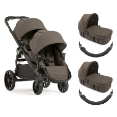 Passeggino Gemellare Baby Jogger City Select Lux Duo Gemellare collezione 2019 Taupe