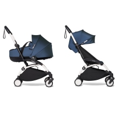 Passeggino Duo Stokke Duo YOYO2 con Bassinet collezione 2024 Blu Air France