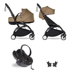 Passeggino Trio BABYZEN Trio YOYO2 con Bassinet collezione 2022 Toffee