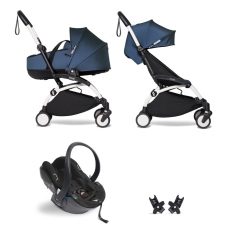 Passeggino Trio Stokke Trio YOYO2 con Bassinet collezione 2024 Blu Air France