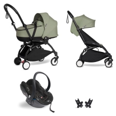 Passeggino Trio Stokke Trio YOYO2 con Bassinet collezione 2024 Olive