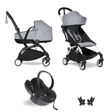Passeggino Trio Stokke Trio YOYO2 con Bassinet collezione 2024 Stone