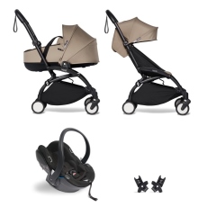 Passeggino Trio Stokke Trio YOYO2 con Bassinet collezione 2024 Taupe