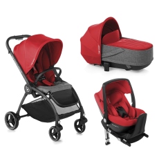 Passeggino Trio Be Cool Outback 3 Crib One Base collezione 2022 Be Lava