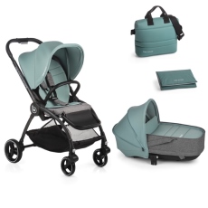 Passeggino Duo Be Cool Outback Crib collezione 2021 Be Aquamarine
