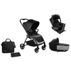 Passeggino Trio Be Cool Outback 3 Crib One Base collezione 2020 BeBlack