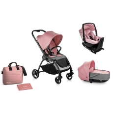 Passeggino Trio Be Cool Outback 3 Crib One Base collezione 2020 BePink