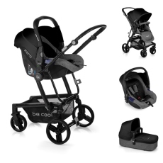 Passeggino Trio Be Cool Quantum 3 Top Plus Zero collezione 2019 BeBlack