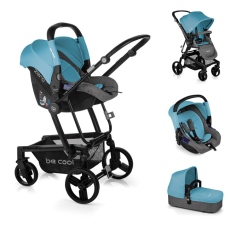 Passeggino Trio Be Cool Quantum 3 Top Plus Zero collezione 2019 BeBlue
