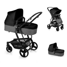 Passeggino Duo Be Cool Quantum Top Plus collezione 2019 BeBlack