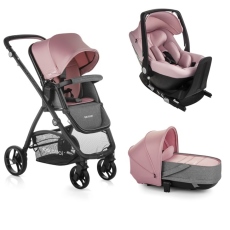 Passeggino Trio Be Cool Slide 3 Crib One Base collezione 2020 BePink