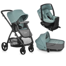 Passeggino Trio Be Cool Slide 3 Crib One Base collezione 2021 Be Aquamarine