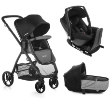 Passeggino Trio Be Cool Slide 3 Crib One Base collezione 2021 Be Black