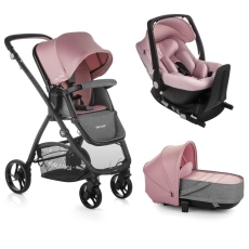 Passeggino Trio Be Cool Slide 3 Crib One Base collezione 2021 Be Pink