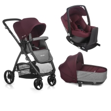Passeggino Trio Be Cool Slide 3 Crib One Base collezione 2021 Be Wine