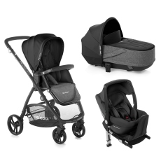 Passeggino Trio Be Cool Slide 3 Crib One Base collezione 2022 Be Black