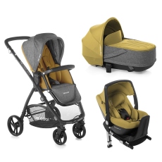 Passeggino Trio Be Cool Slide 3 Crib One Base collezione 2022 Be Sulphur