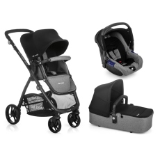 Passeggino Trio Be Cool Slide 3 Top Plus Zero collezione 2021 Be Black
