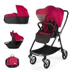 Passeggino Trio Bhoop Trio Taiyo collezione 2020 Cherry Red