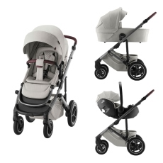 Passeggino Trio Britax Rmer Smile 5Z Comfort Set collezione 2025 Linen Grey