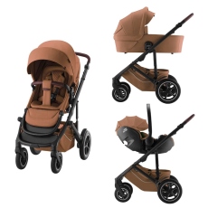 Passeggino Trio Britax Rmer Smile 5Z Comfort Set collezione 2025 Warm Caramel