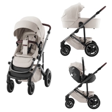 Passeggino Trio Britax Rmer Smile 5Z Comfort Set collezione 2025 Soft Taupe