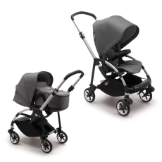 Passeggino Duo Bugaboo Bee 6 passeggino e navicella collezione 2023 Grigio Melange