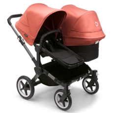 Passeggino Gemellare Bugaboo Donkey 5 Fratellare collezione 2025 Sunrise Red