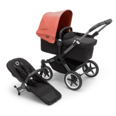 Passeggino Duo Bugaboo Donkey 5 Mono collezione 2022 Sunrise Red