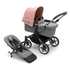 Passeggino Duo Bugaboo Donkey 5 Mono collezione 2023 Morning Pink