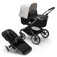 Passeggino Duo Bugaboo Fox 3 collezione 2021 Nero Misty White