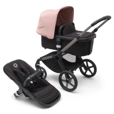 Passeggino Duo Bugaboo Fox 5 collezione 2023 Black Morning Pink