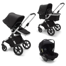Passeggino Trio Bugaboo Lynx Trio collezione 2022 Nero - telaio alluminio