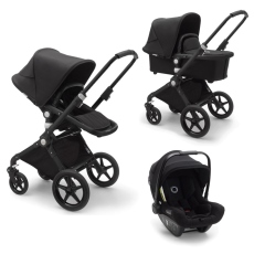 Passeggino Trio Bugaboo Lynx Trio collezione 2022 Nero - telaio nero