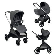 Passeggino Trio Chicco Trio Bellagio Kory Plus collezione 2025 Black Satin