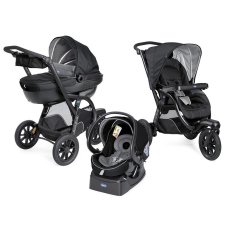 Passeggino Trio Chicco Trio Activ3 Top collezione 2021 Jet Black
