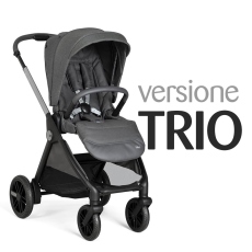 Passeggino Trio Chicco Trio Bellagio collezione 2025 Black Satin