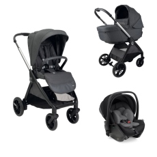 Passeggino Trio Chicco Trio Bellagio First Seat Recline collezione 2025 Black Satin