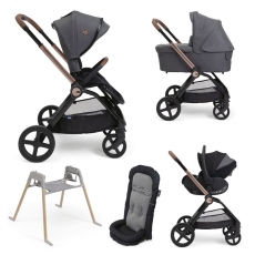 Passeggino Trio Chicco Trio Mysa Flexi First-Seat Recline collezione 2025 Black Satin